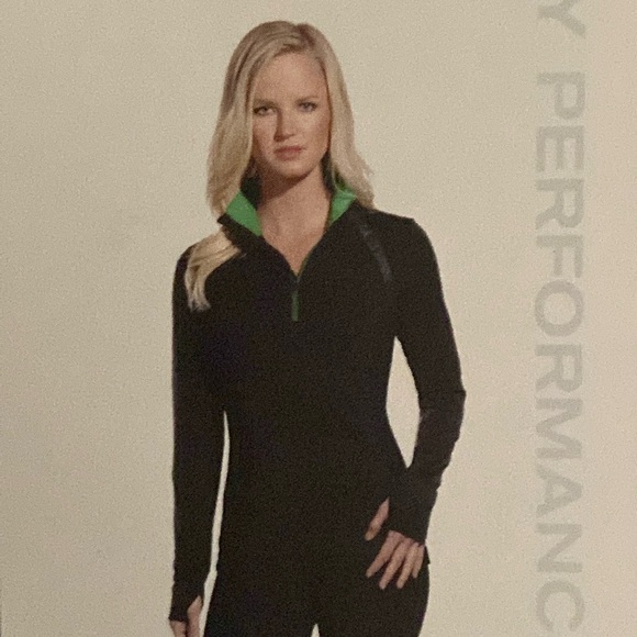 MPG NWT Mondetta Reflective Quarter Zip Cooling Running Top - Picture 2 of 16